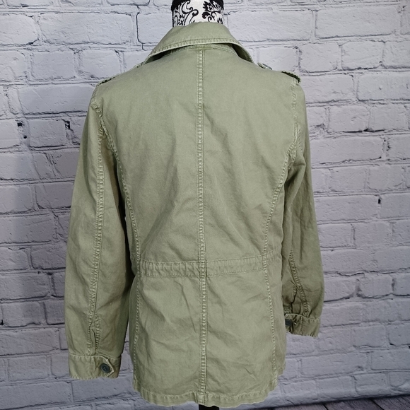 Madewell womens utility size medium long sleeve button front jacket pockets b3 - Picture 10 of 10